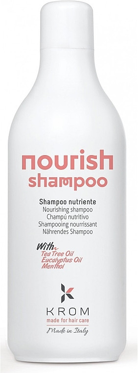 Шампунь для сухого волосся живильний KROM NOURISH 1л (Оригінал)