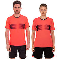 Форма футбольная футболка шорты взрослая мужская женская оранжевая D8823 XXL