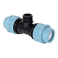 Трійник ПЕ із зовнішньою різьбою ITAL 25 мм х 1/2"