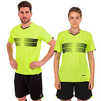 Форма футбольная футболка шорты взрослая мужская женская салатовая D8823 3XL