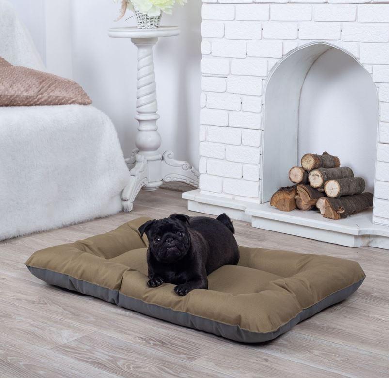 Лежак для собак и котов 90*60 см коричневый, мягкое место лежак для собак непромокаемая антикоготь - фото 1 - id-p2013889899