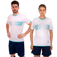 Форма футбольная футболка шорты взрослая мужская женская белая D8823 L