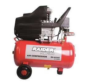 Промисловий масляний компресор 24л Raider RD-AC04Z 1500 Вт масляний компресор 24л робота без перегріву, фото 1