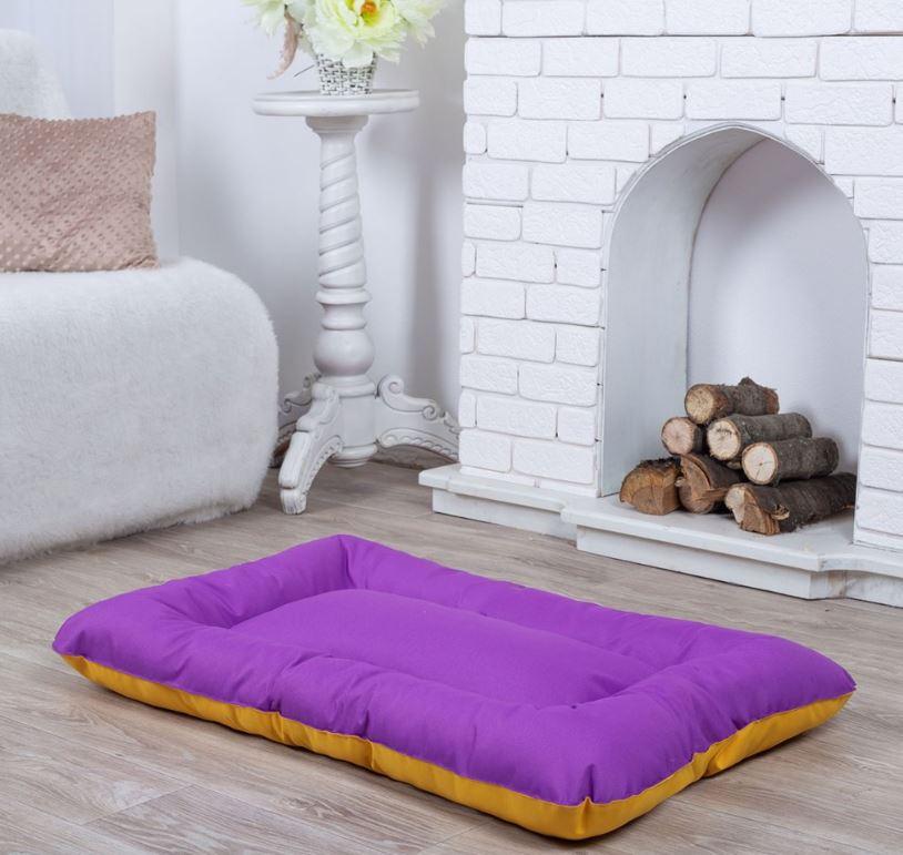 Лежак для собак и котов 70*50 см фиолетовый, мягкое место лежак для собак непромокаемая антикоготь - фото 2 - id-p2013890034