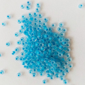 Бісер 10/0, колір No38365 (уп.50 грамів) блакитний матовий, пофарбований усередині, фото 1