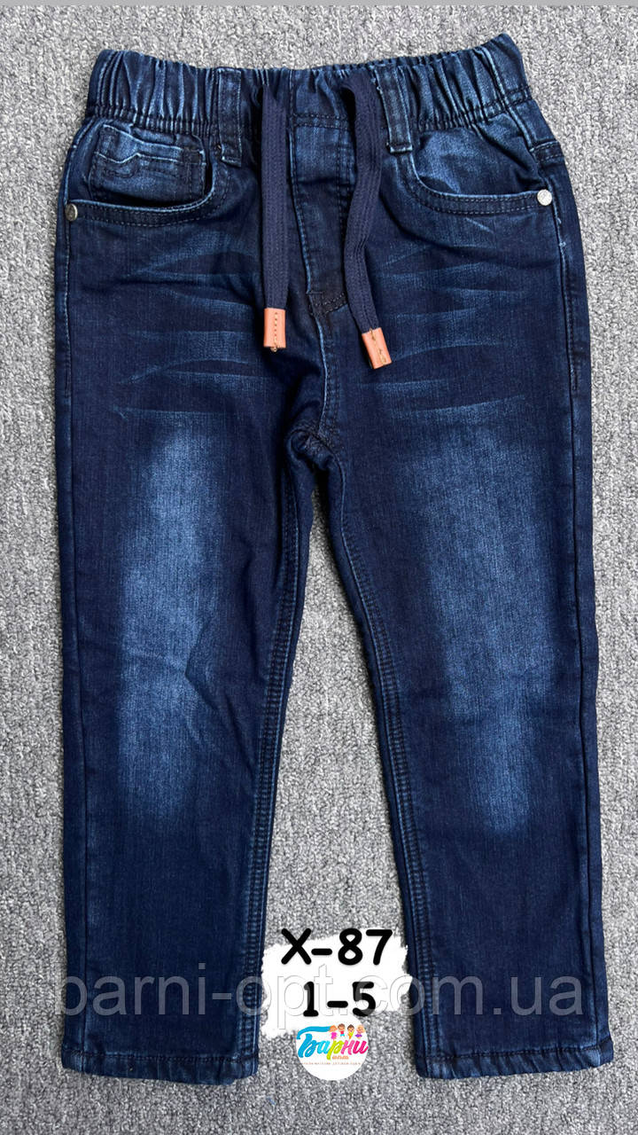 Джинсові штани утеплені для хлопчиків оптом, Taurus, 1-5 рр