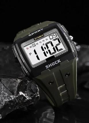 Годинник SYNOKE новий для спортивного електронного годинника водостійкий нічний світний великий квадратний