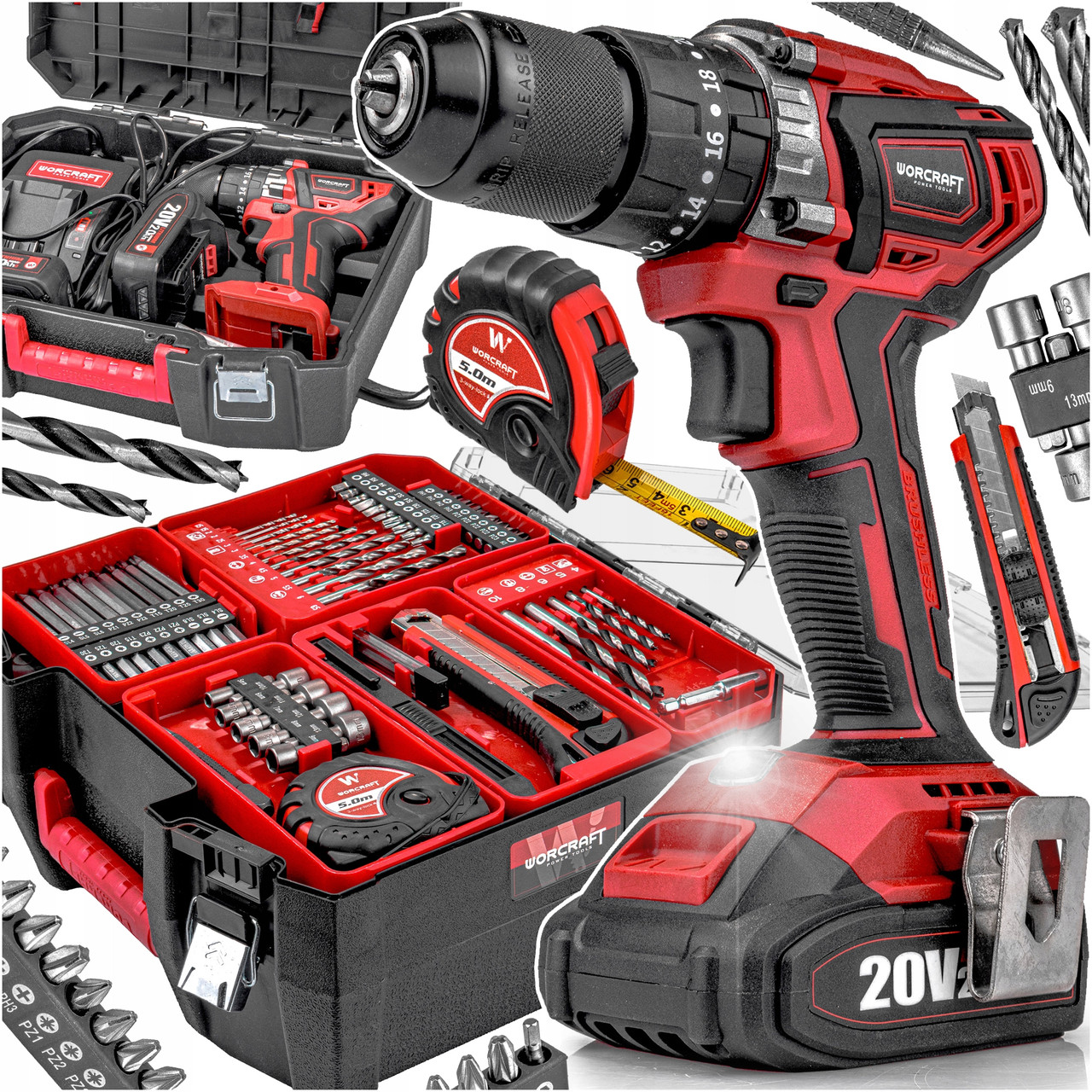 Акумуляторний безщітковий шуруповерт WORCRAFT CHD-S20LiBAT