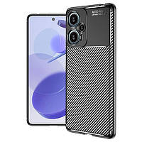 Чохол Fiji Ultimate Carbon для Xiaomi Redmi Note 12 Turbo противоударный бампер чорний