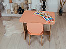 Вау! Дитячий стіл рожевий! Стіл-парта класична та стільчик.Подарунок!Підійде для навчання, малювання, гри, фото 10