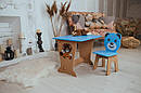 Дитячий стіл! Супер подарунок!Столик парта,рисунок зайчик і стільчик дитячий Ведмежатко.Для малювання, навчання, ігри, фото 6