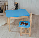 Дитячий стіл і стілець. Для навчання, малювання, ігри. Стіл із шухлядою та стільчик., фото 10