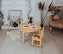 Дитячий стіл і стілець. Стіл із шухлядою та стільчик. Для навчання, малювання, гри, фото 8