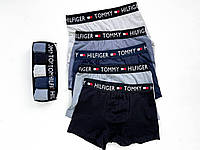 Мужские трусы комплект 5шт Tommy Hilfiger Мужские трусы боксерки набор в коробке M