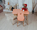 Вау! Дитячий стіл! Чудовий подарунок для дитини. Стіл із шухлядою та стільчик. Для навчання, малювання, гри, фото 8