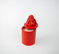 Ароматизированная свеча ручной работы Купидон CUPID SANTAL EDT RED 100% WOOD WAX 165 g