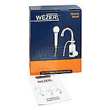 Проточний водонагрівач WEZER SDR-B05WST ванна з датчиком темп., фото 2