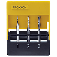 Набор фрез Proxxon 2-х перьевых ф1/2/3 (3шт)