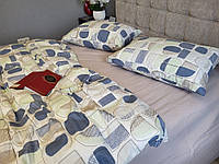 Комплект постельного белья Комфорт Текстиль Фреска Turkish flannel Євро на резинке (2013914656)