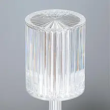 Настільна лампа нічник Crystal Table Lamp, Декоративний LED світильник — нічник із сенсорним керуванням, фото 3