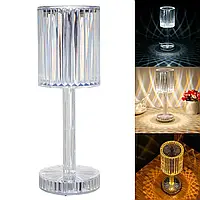 Настольная лампа ночник Crystal Table Lamp , Декоративный LED светильник - ночник с сенсорным управлением