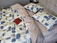Комплект постельного белья Комфорт Текстиль Фреска Turkish flannel Сімейний на резинке (2013915791)