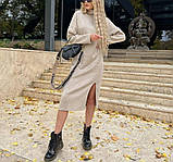 Жіноча сукня-гольф з вирізом на нозі, фото 4