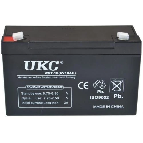 Аккумулятор BATTERY 6V 10A UKC, фото 1