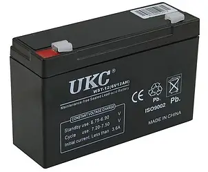 Аккумулятор BATTERY 6V 12A UKC