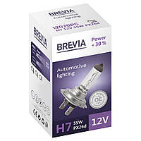 Галогенова лампа Brevia H7 12 V 55 W PX26d Power +30% CP