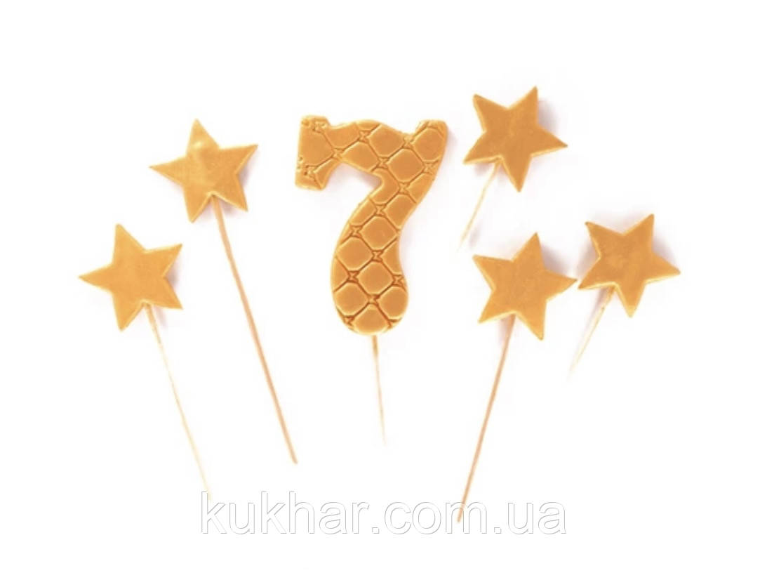 Цифра преміум Золото\Срібло  "7"