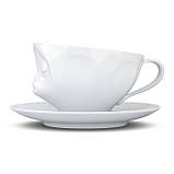 Чашка з блюдцем для кави Tassen "Поцілунок" (200 мл), порцеляна, фото 4