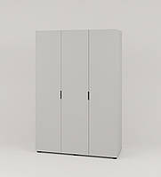 Современный распашной небольшой шкаф 3д для одежды в спальню Сан Марино белый шириной 150 см