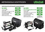 Компресор автомобільний Uragan 90180 7 Атм 35 л/хв 170 Вт, фото 4