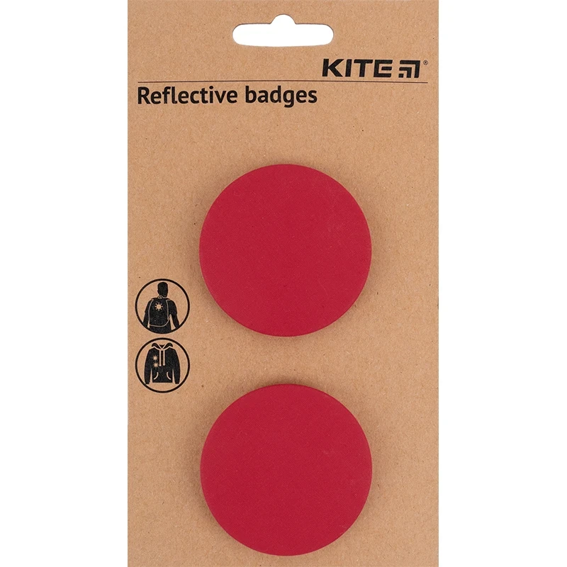 Набір значків світловідбиваючих малинові Kite K23-107-5, фото 1