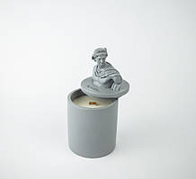 Аромасвічка ручної роботи Аполлон APOLLO BURLEY VANILLA GRAY 100% WOOD WAX 165 g