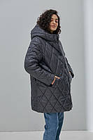 Теплая куртка для беременных Akari OW-43.021 графитовая 46