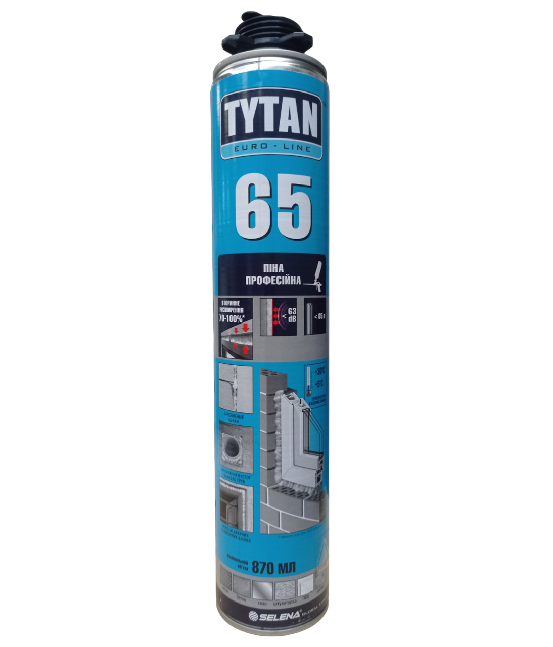 Піна монтажна професійна  TYTAN EURO-LINE 65 (870мл), фото 1