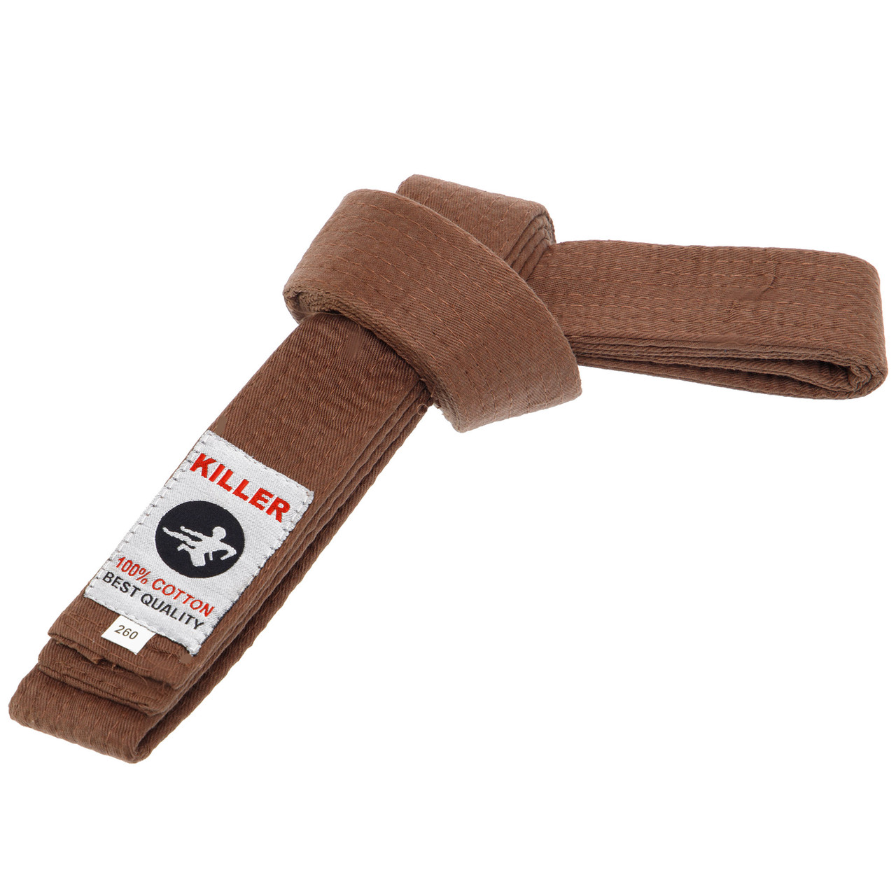 Пояс для кімоно KILLER довжина 260 см Коричневий, фото 1