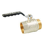Кран кульовий ITAL PN40 2" вн.-зов., ручка, нікель, фото 2
