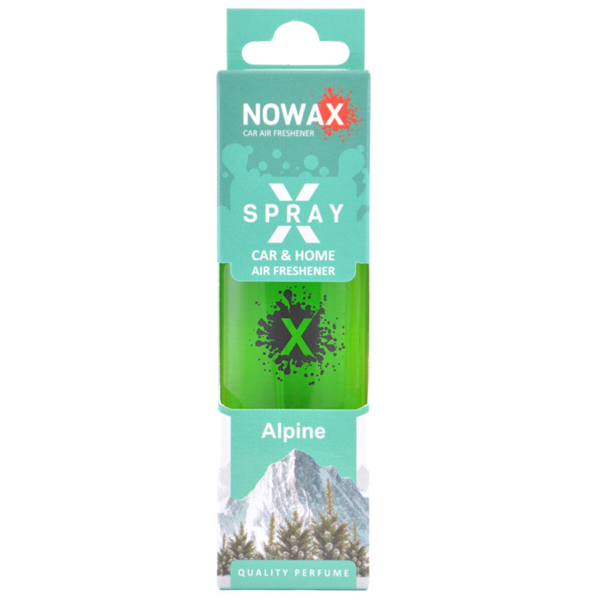 Ароматизатор Nowax X Spray Alpine в коробці, фото 1