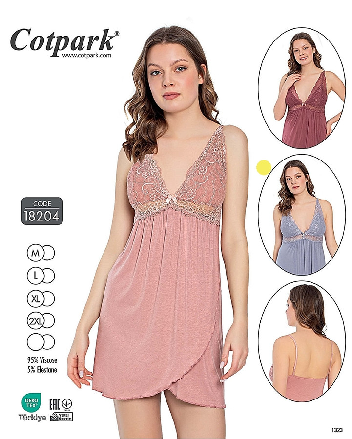 Cotpark Нічна сорочка 18204 blue-grey