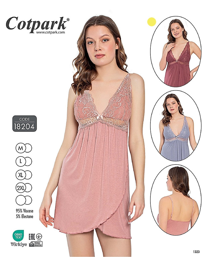 Cotpark Нічна сорочка 18204 bordo