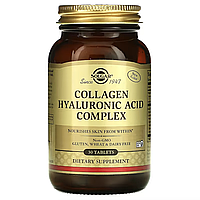Solgar, колагеновий комплекс із гіалуроновою кислотою, 30 таблеток