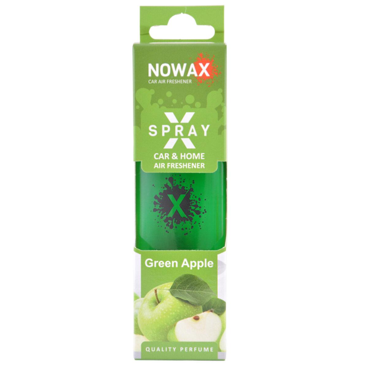 Ароматизатор Nowax X Spray Green apple в коробці, фото 1