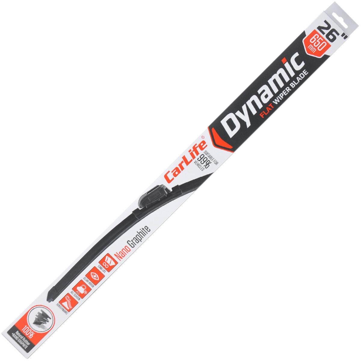 Безкаркасна щітка CarLife DYNAMIC 26/650 мм