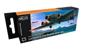 Набор красок 'Luftwaffe Operation Mercury', Arcus 2007