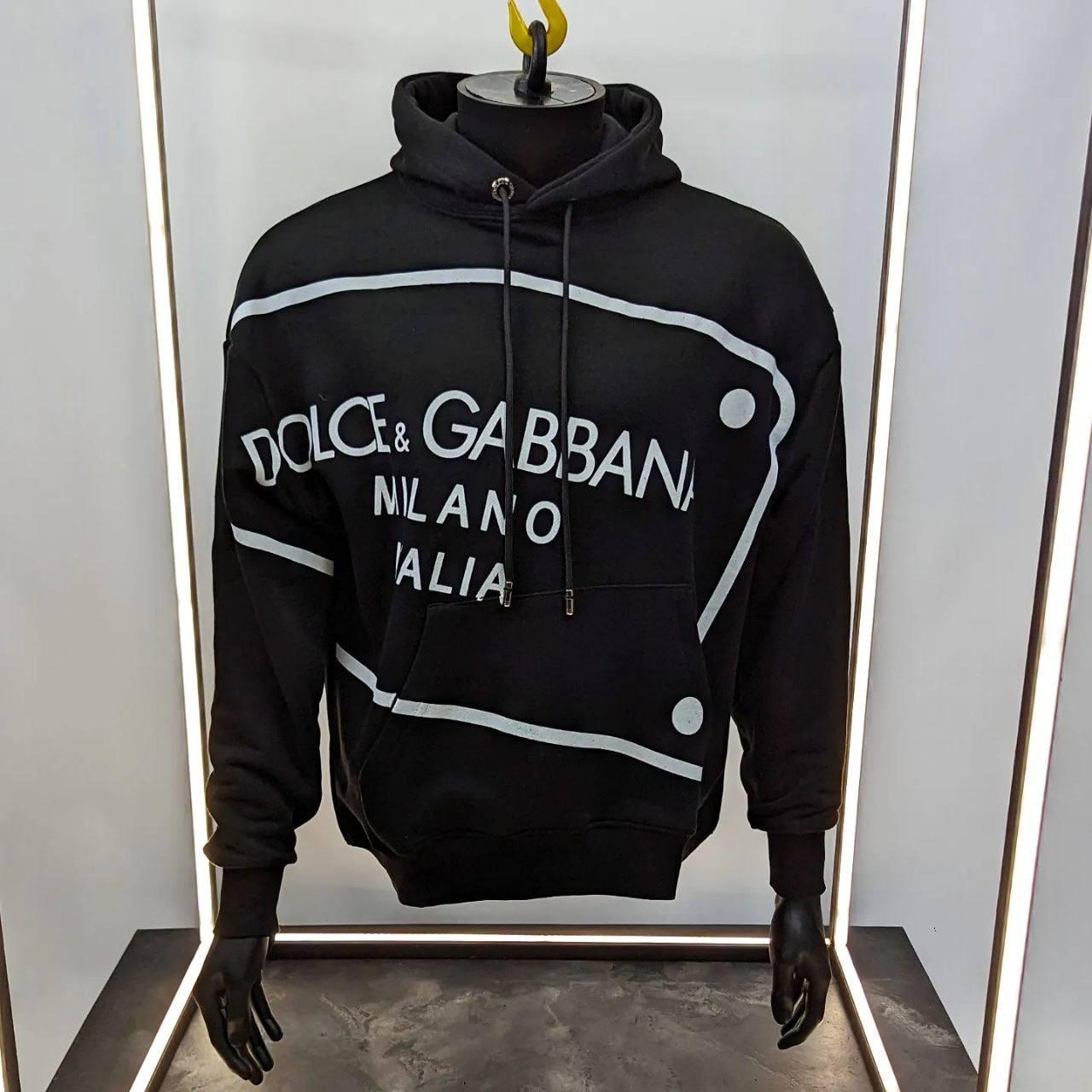 Чоловіча кофта худі Dolce&Gabbana CK6683 чорна, фото 1