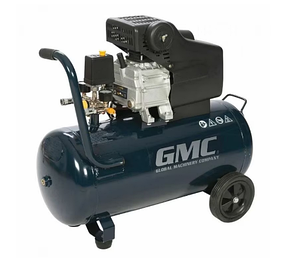 Масляний компресор для гаража GMC 1500Вт 50Л компресор повітряний масляний 50л, фото 1