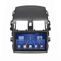 Штатная магнитола Toyota Corolla 2009-2013 9" QLED 4/32Gb 4G GPS WiFi USB DSP Carplay Android 12